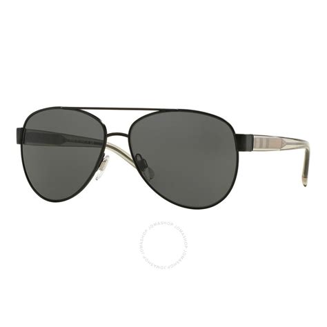 Burberry Grey Pilot Sunglasses BE3084